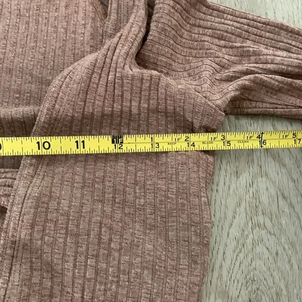 ALIX NYCBianca Marled Rib Knit Bodysuit chestnut size L NWT classic‎ elegant
